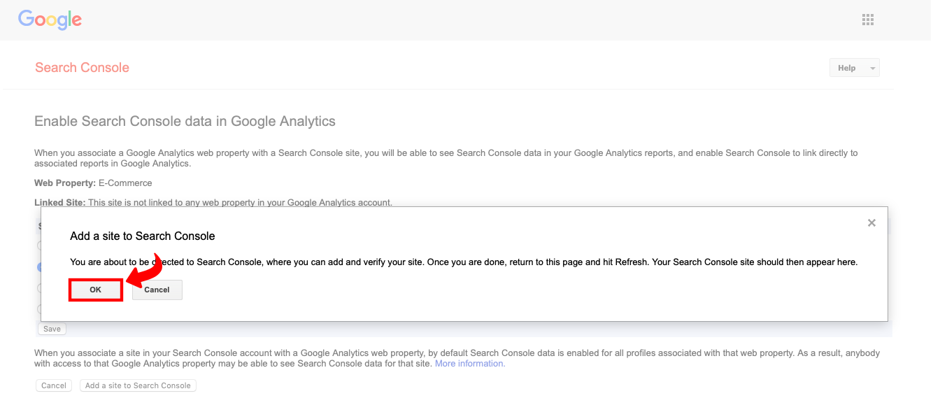 Povezivanje Google Search Console i Google Analytics - 5